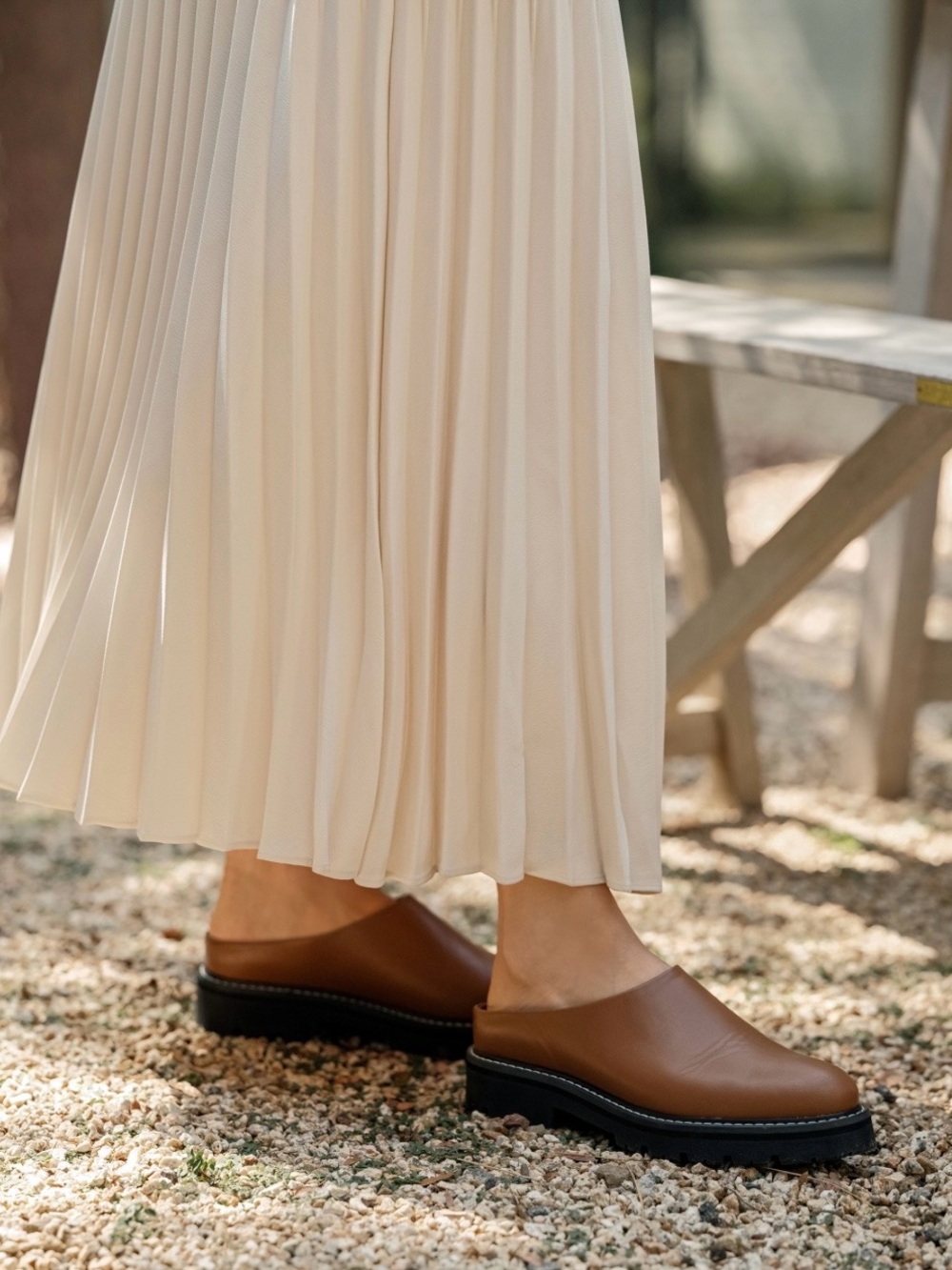 Jenni Kayne Leather Lug Mules